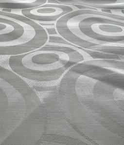 Made in Italy Pure Silk Mod Circle Jacquard in Dove