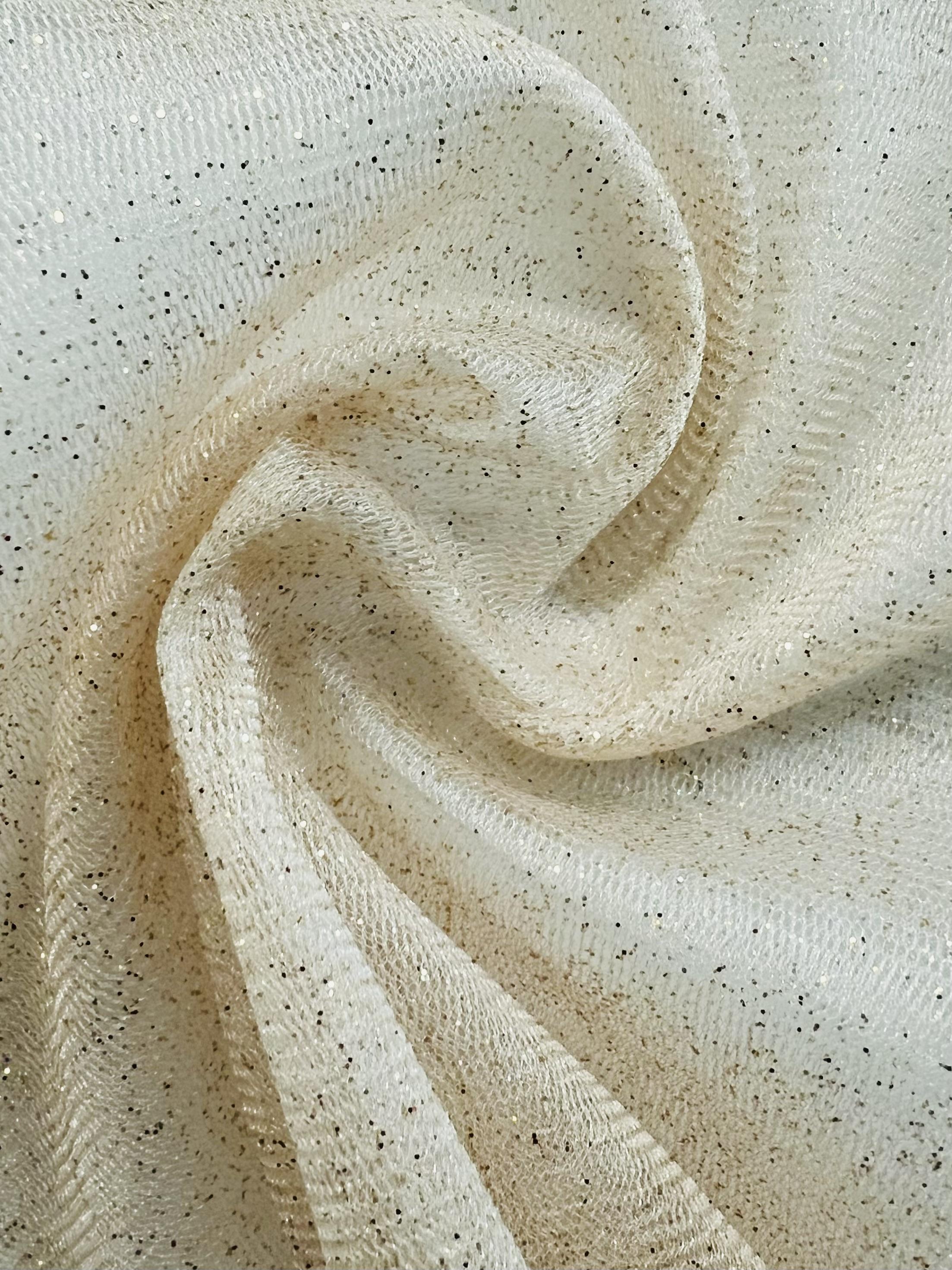 Glitter Tulle in Ivory