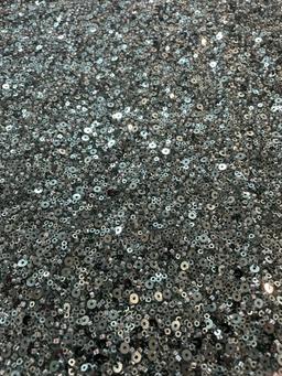 Beaded/Sequined Tulle in Green