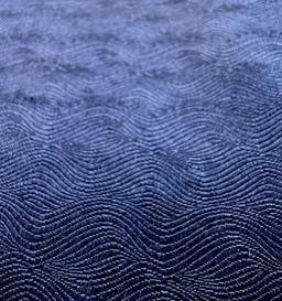 Made in Italy Pure Silk Wave Pattern Jacquard in Nautical