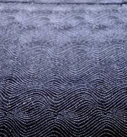 Made in Italy Pure Silk Wave Pattern Jacquard in Indigo