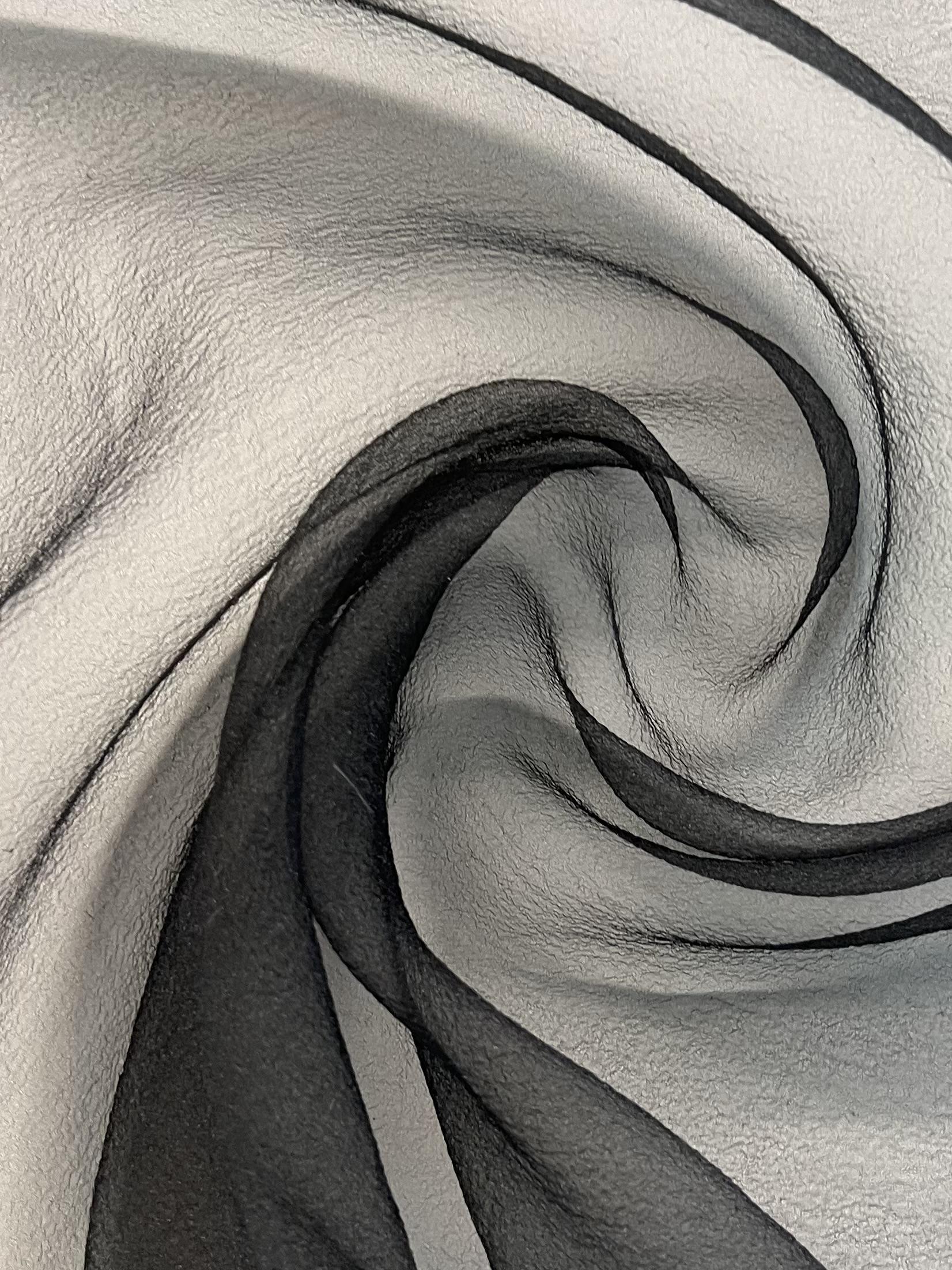 Japanese Pebbled Poly Organza in Black