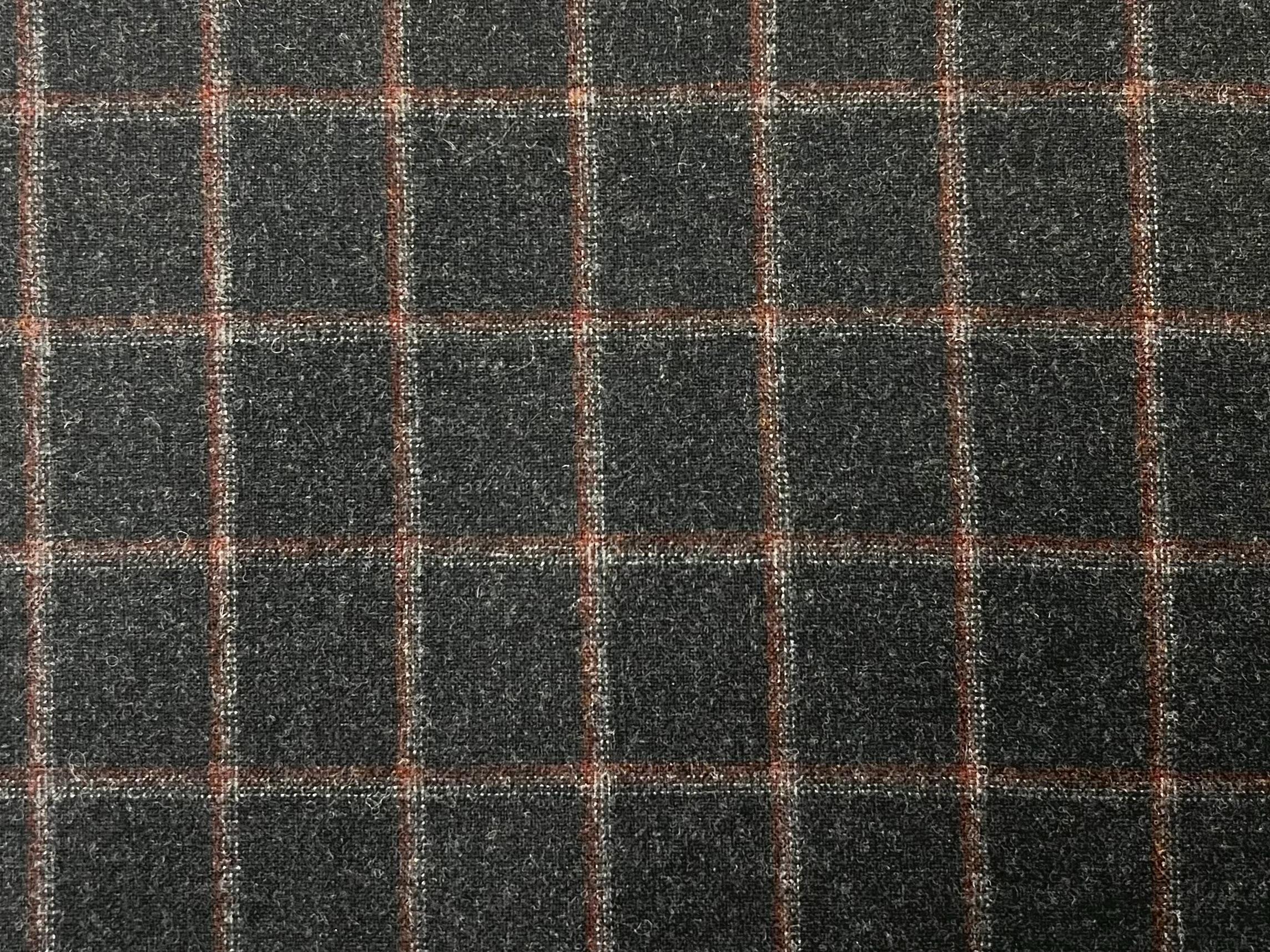 Made in Italy Wool Super 120's/Cashmere Windowpane