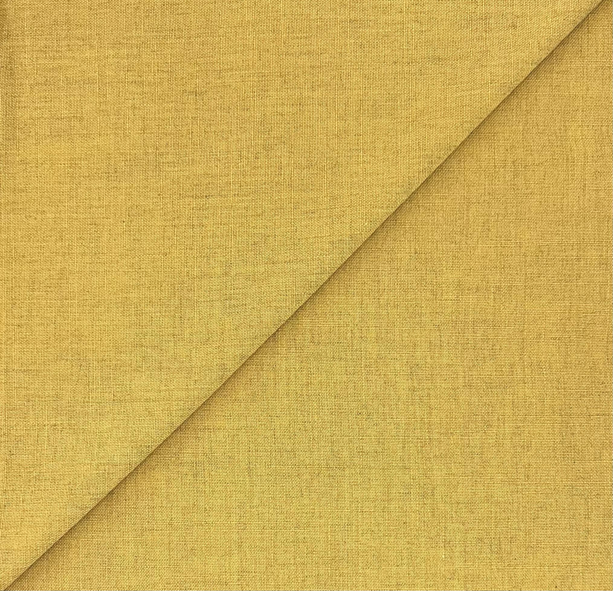 Linen Like Polyester in Mustard