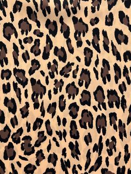 Printed Polyester Charmeuse  Big Cat Design