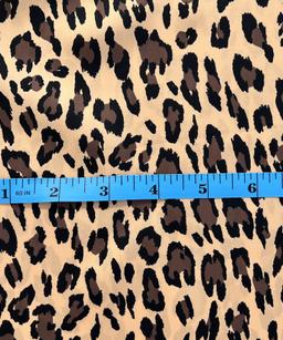 Printed Polyester Charmeuse  Big Cat Design