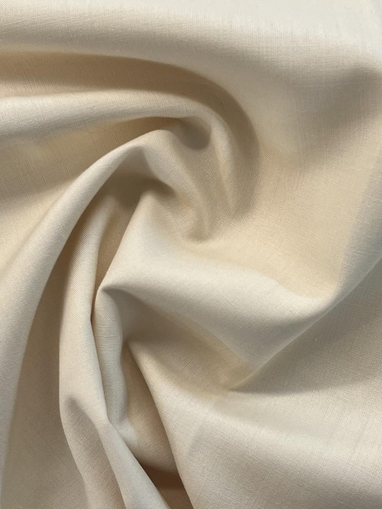 Pure Silk Pongee in Cream