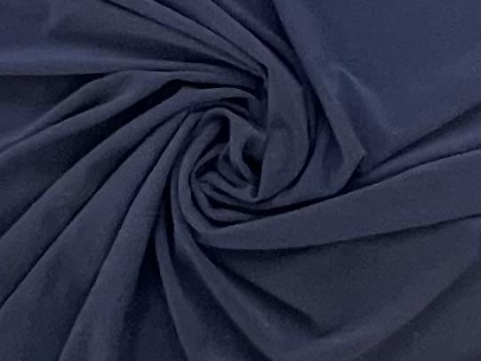Poly Spandex Jersey in Navy