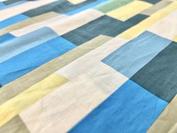 Geometric Printed Coated Cotton