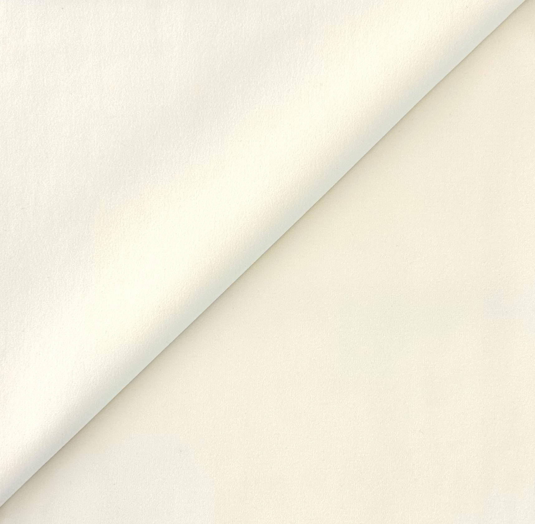 Rayon Blend Heavy Ponte Knit in Off White