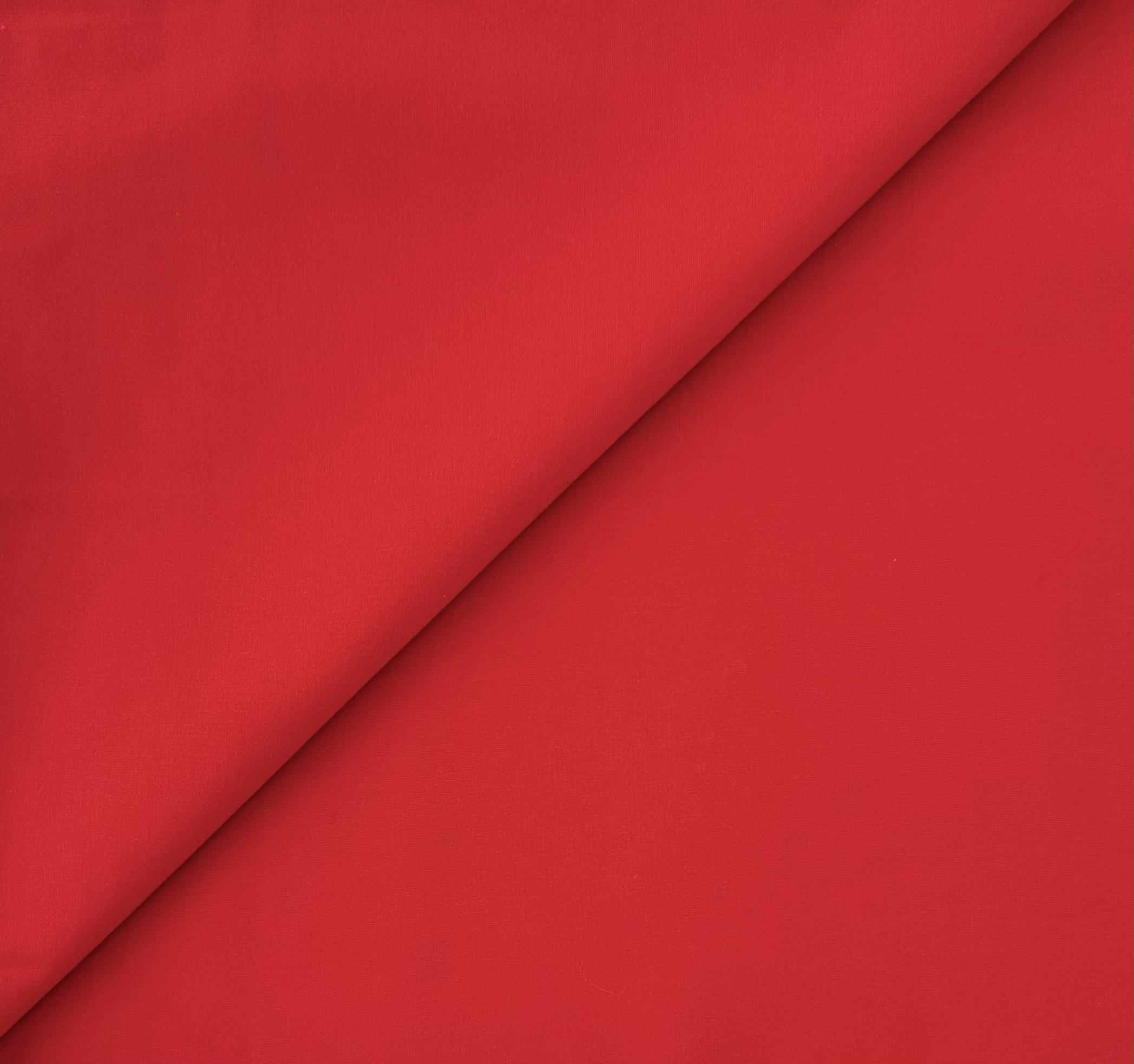 Rayon Blend Heavy Ponte Knit in Lipstick Red