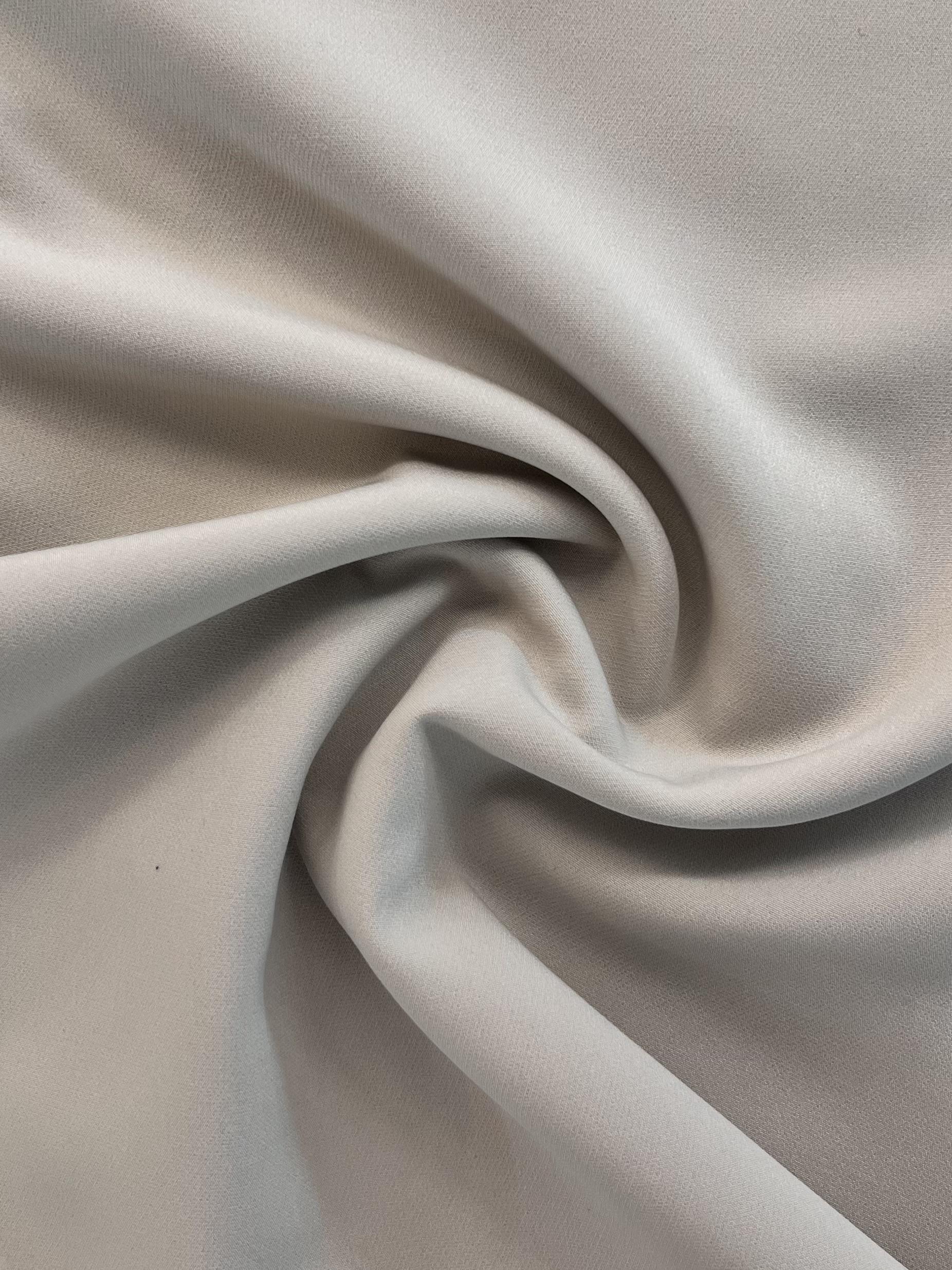 Polyester Spandex Stretch Crepe in Stone