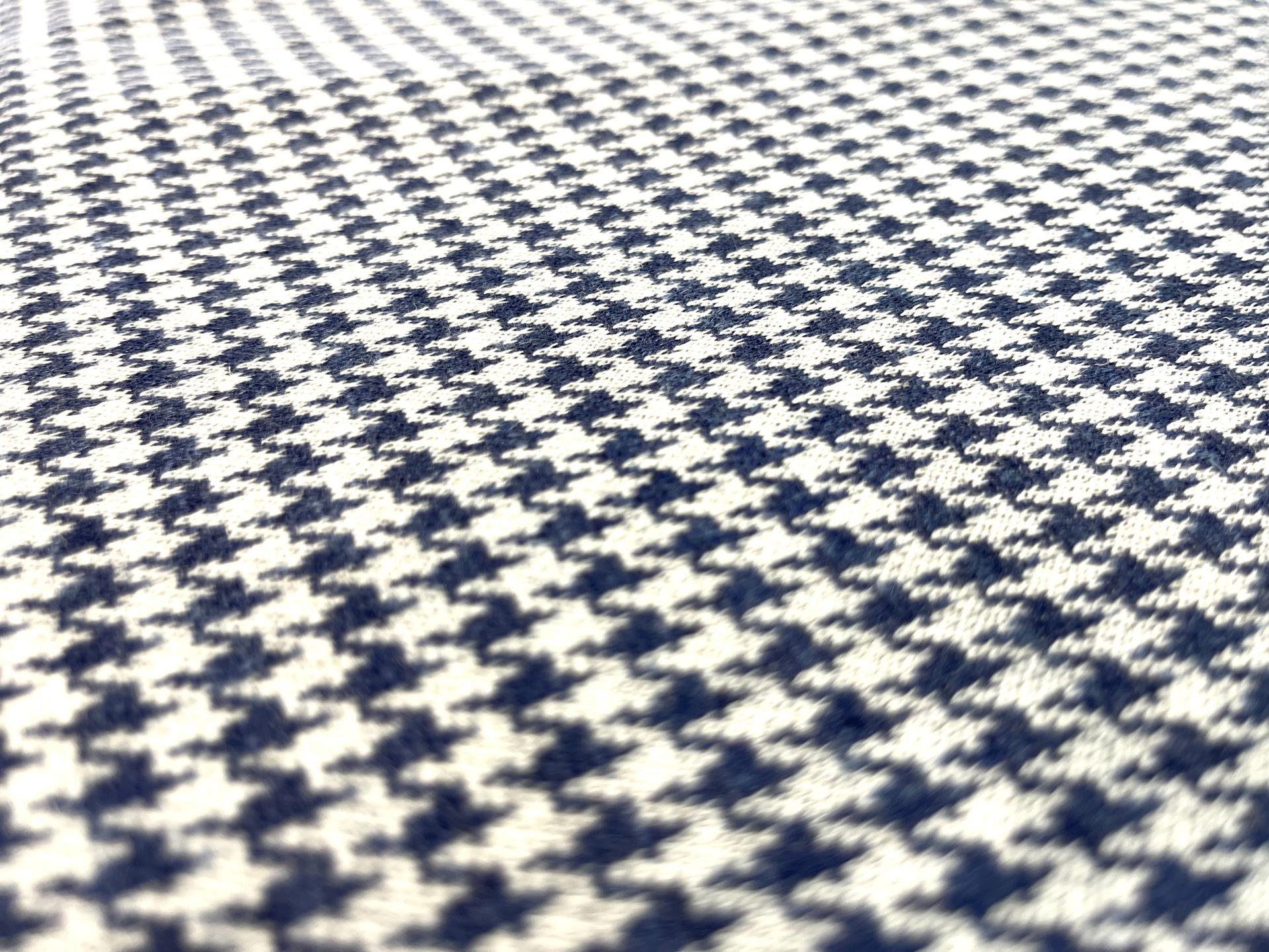 Loro Piana Houndstooth Knit in Blue/White
