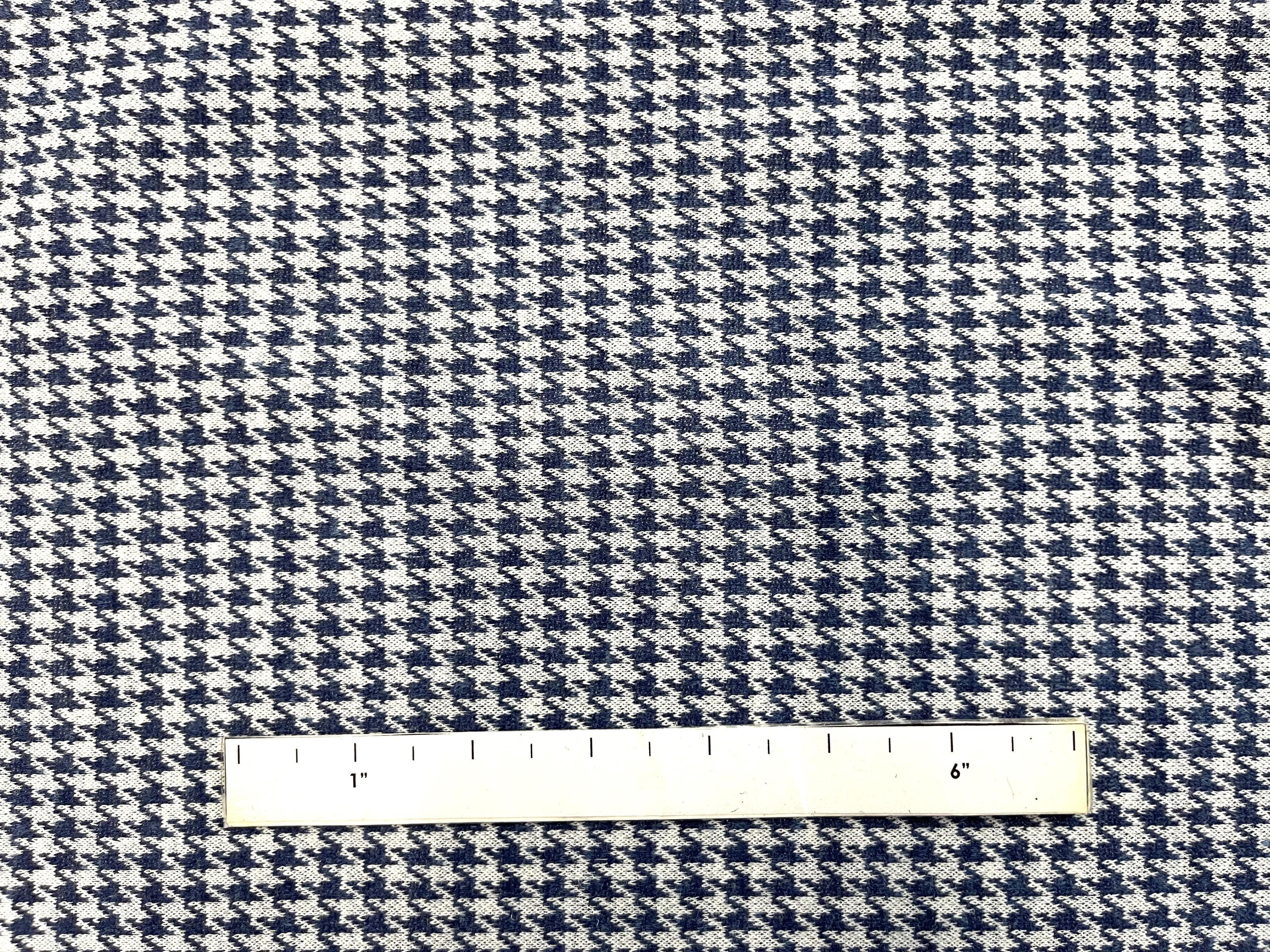 Loro Piana Houndstooth Knit in Blue/White