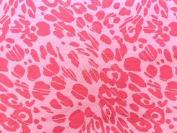 Cotton Broadcloth Print in Fuchsia Pink