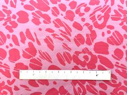 Cotton Broadcloth Print in Fuchsia Pink