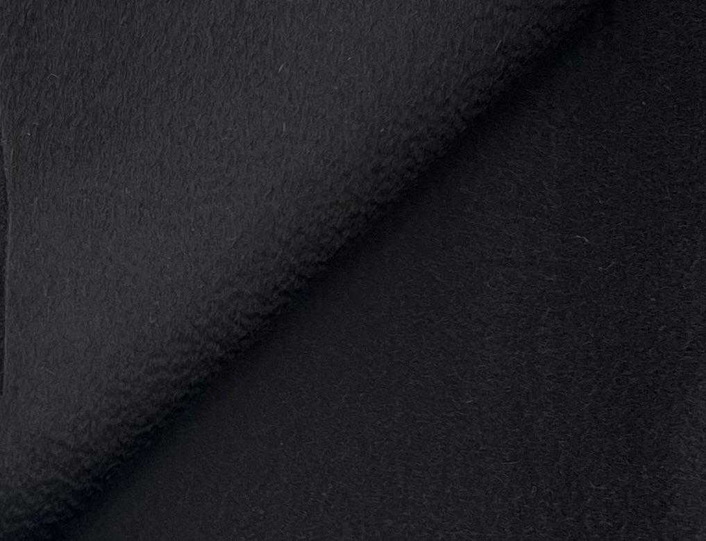 Made in Italy 100% Cashmere Double Face in Black