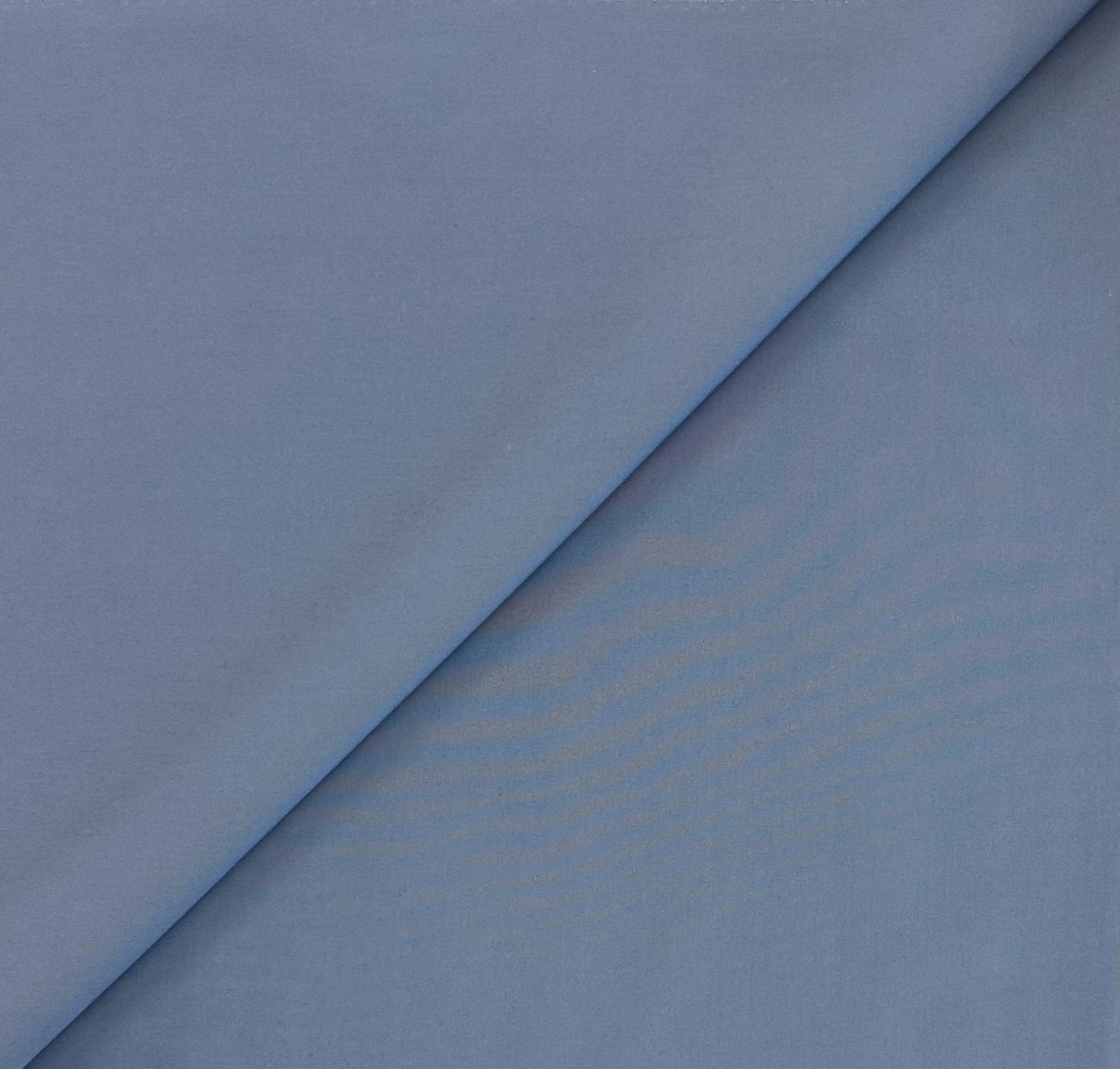Sustainable Cotton Poplin in Slate Blue