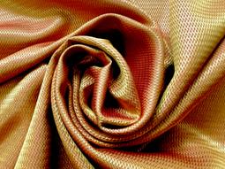 Made in Italy 100% Silk Iridescent Pique in Orange