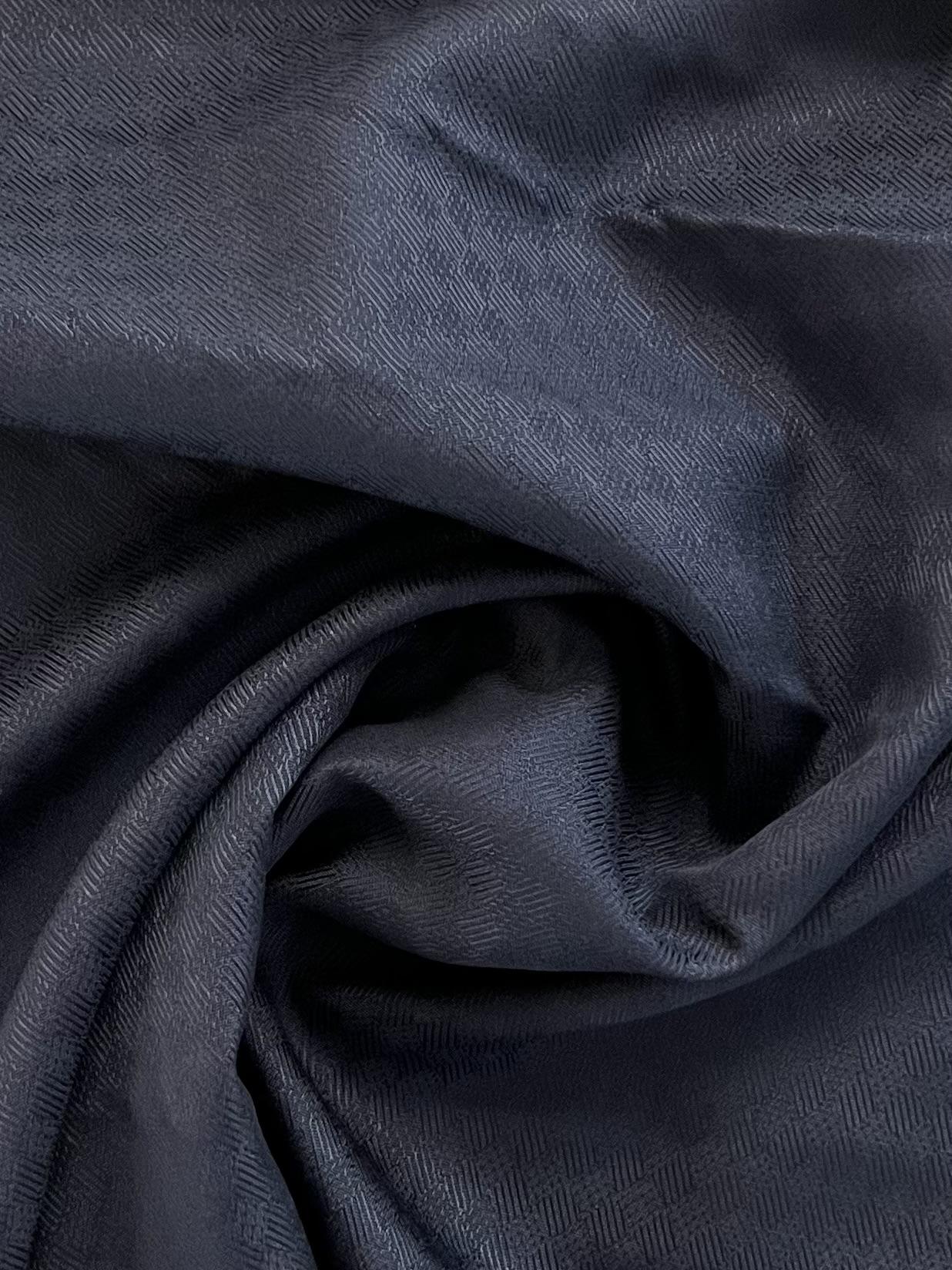 Made in Italy 100% Silk Diamond Jacquard in Indigo