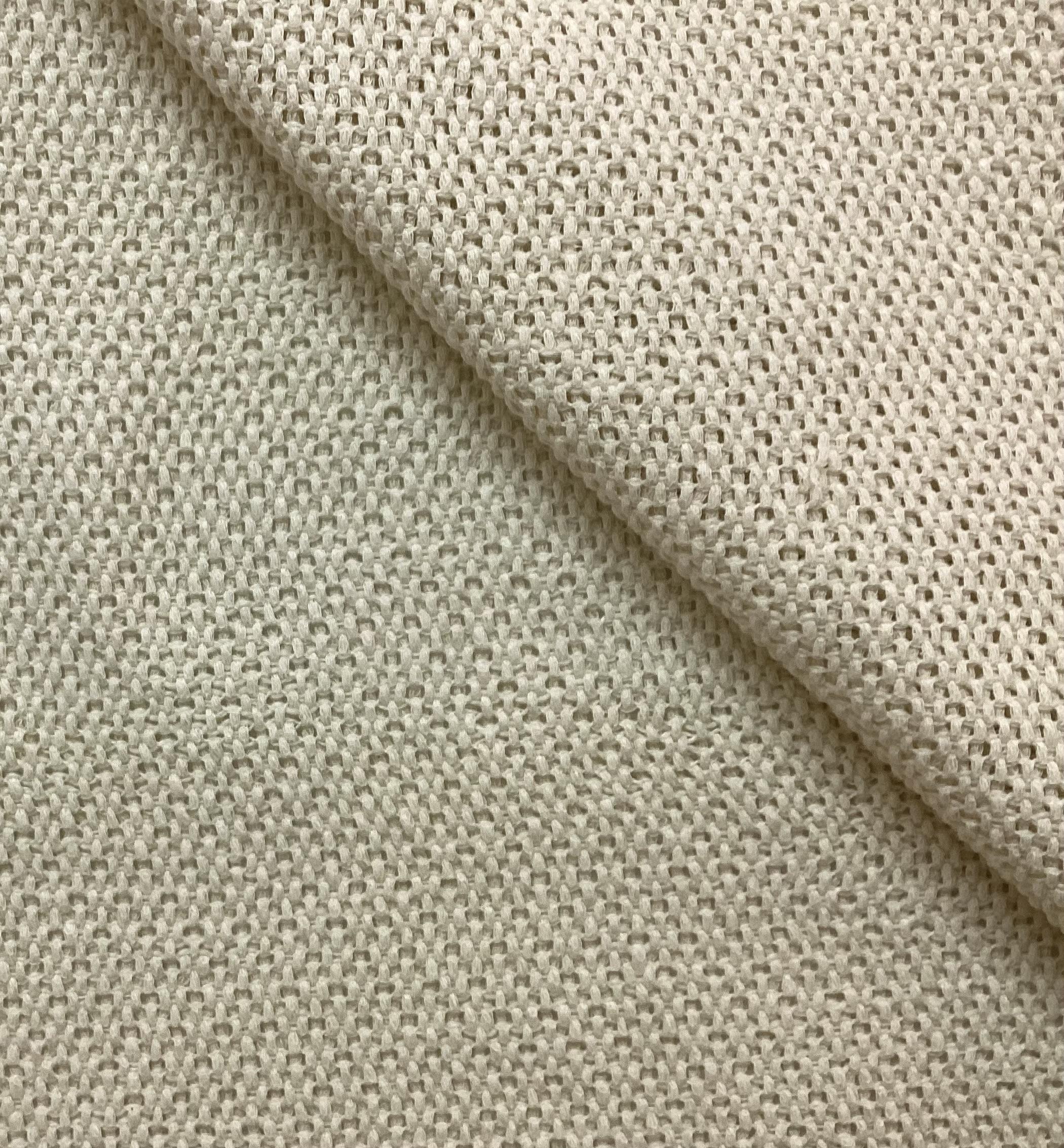 100% Cotton Open Weave Tweed In Pale Yellow