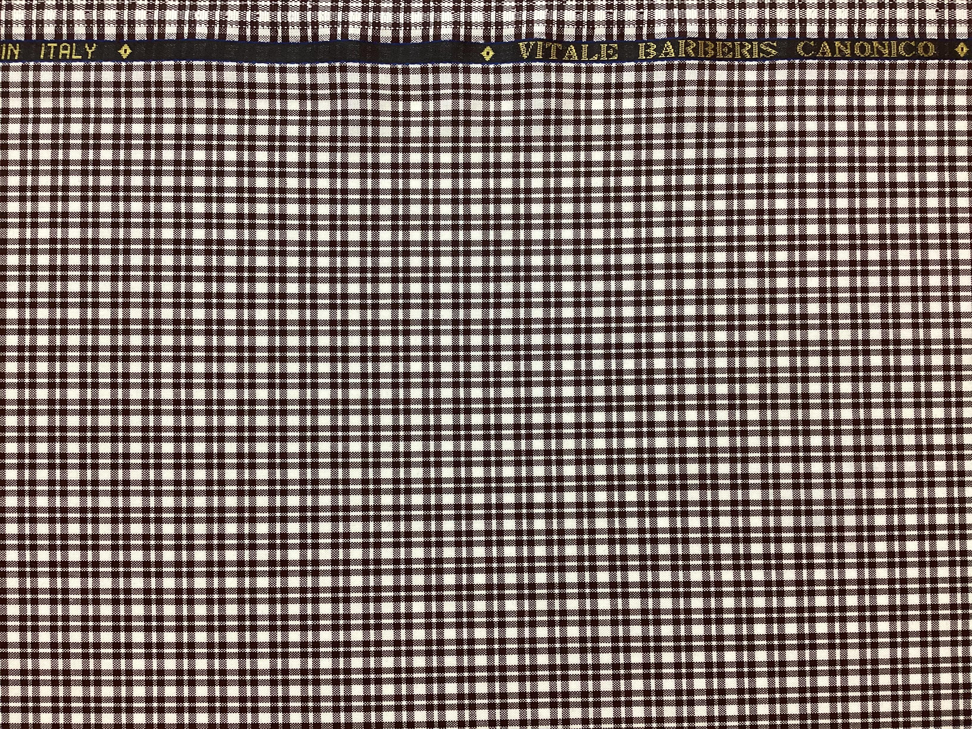 Italian Loro Piana Wool Super 150's in Brown White