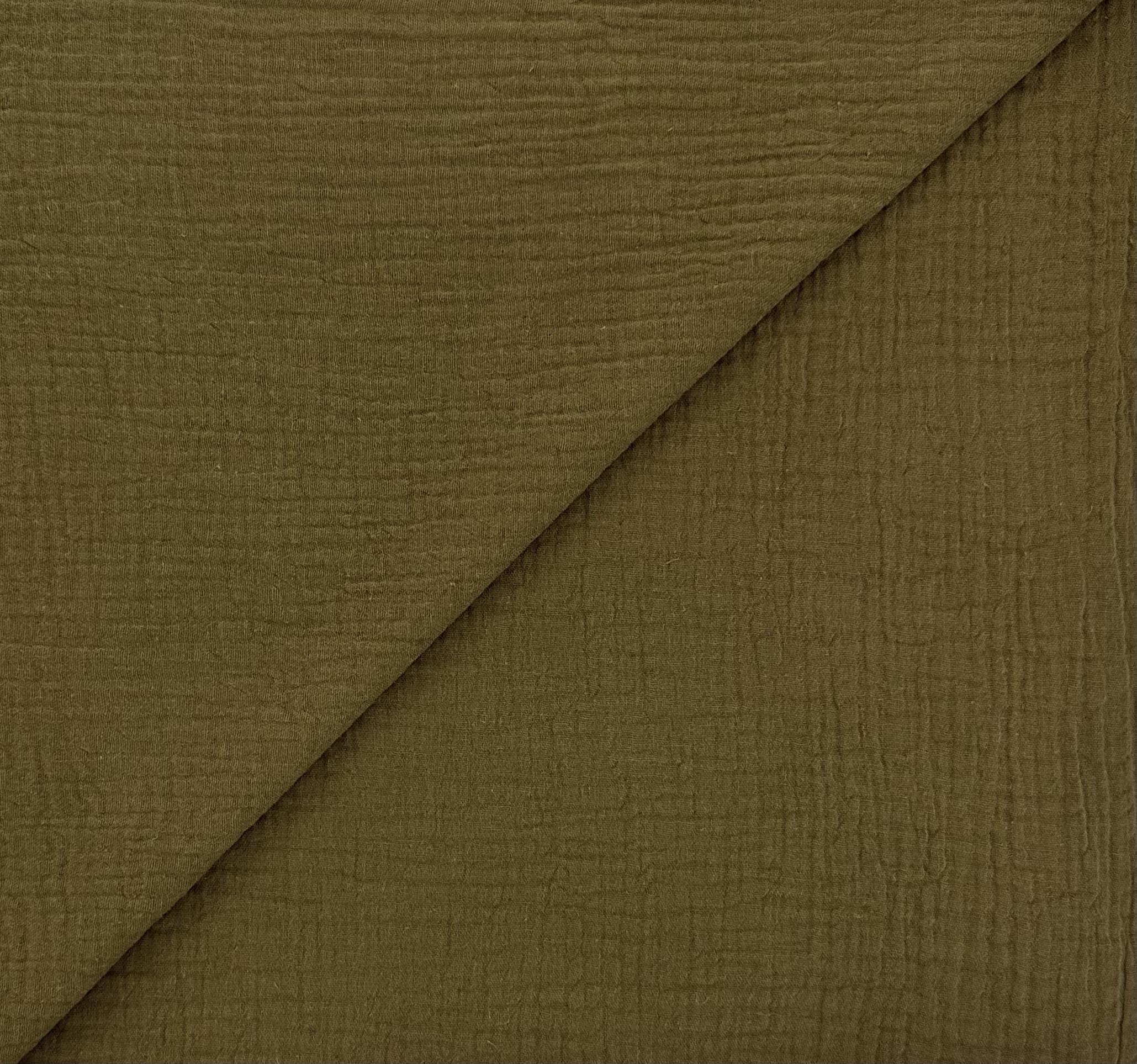 Cotton Double Gauze in Seaweed