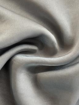 Made in Spain Double Faced Cupro Satin in Silver