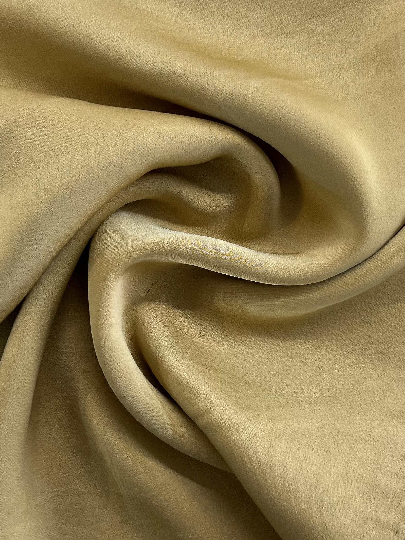 Made in Spain Double Faced Cupro Satin in Gold