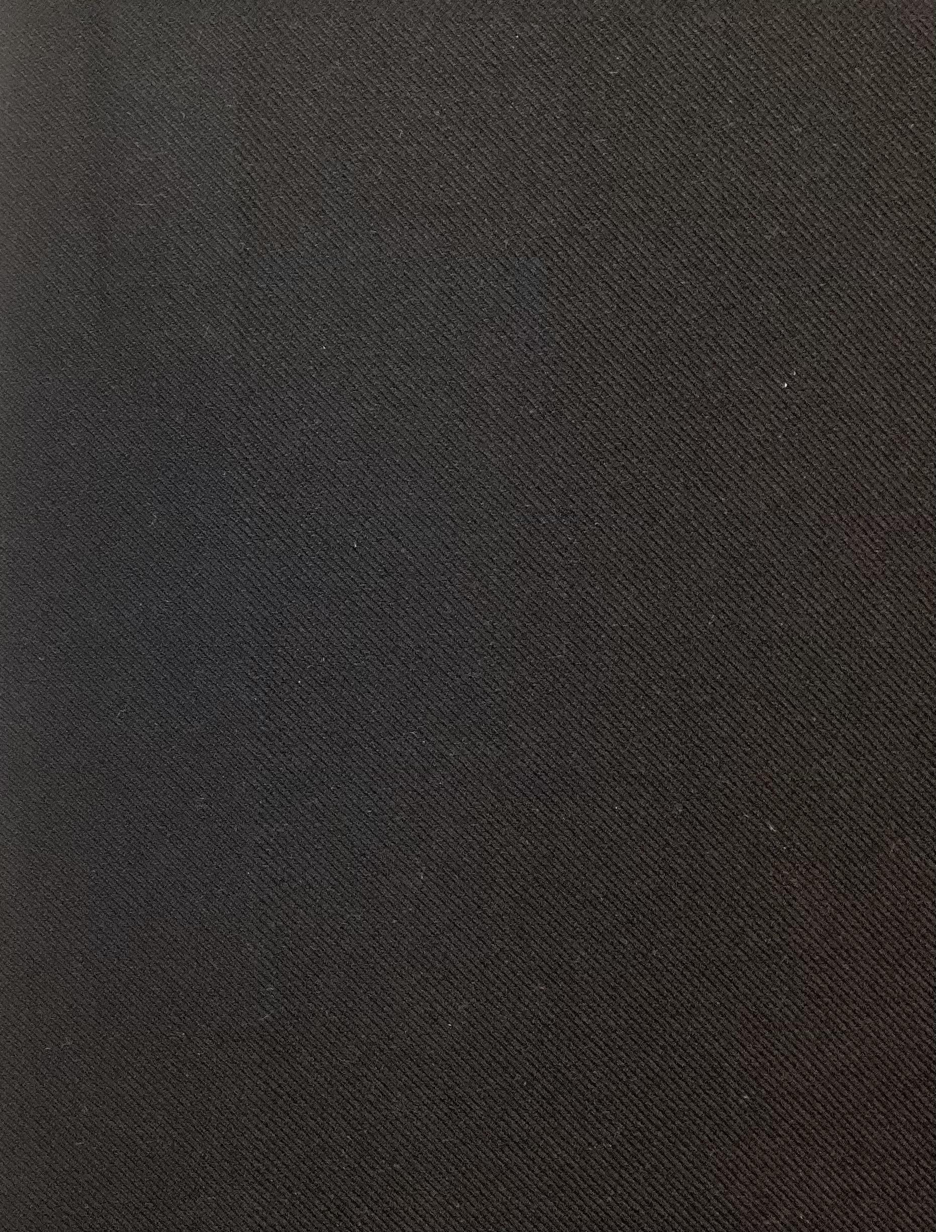 Made in Italy Piacenza Double Faced Wool Twill in Black