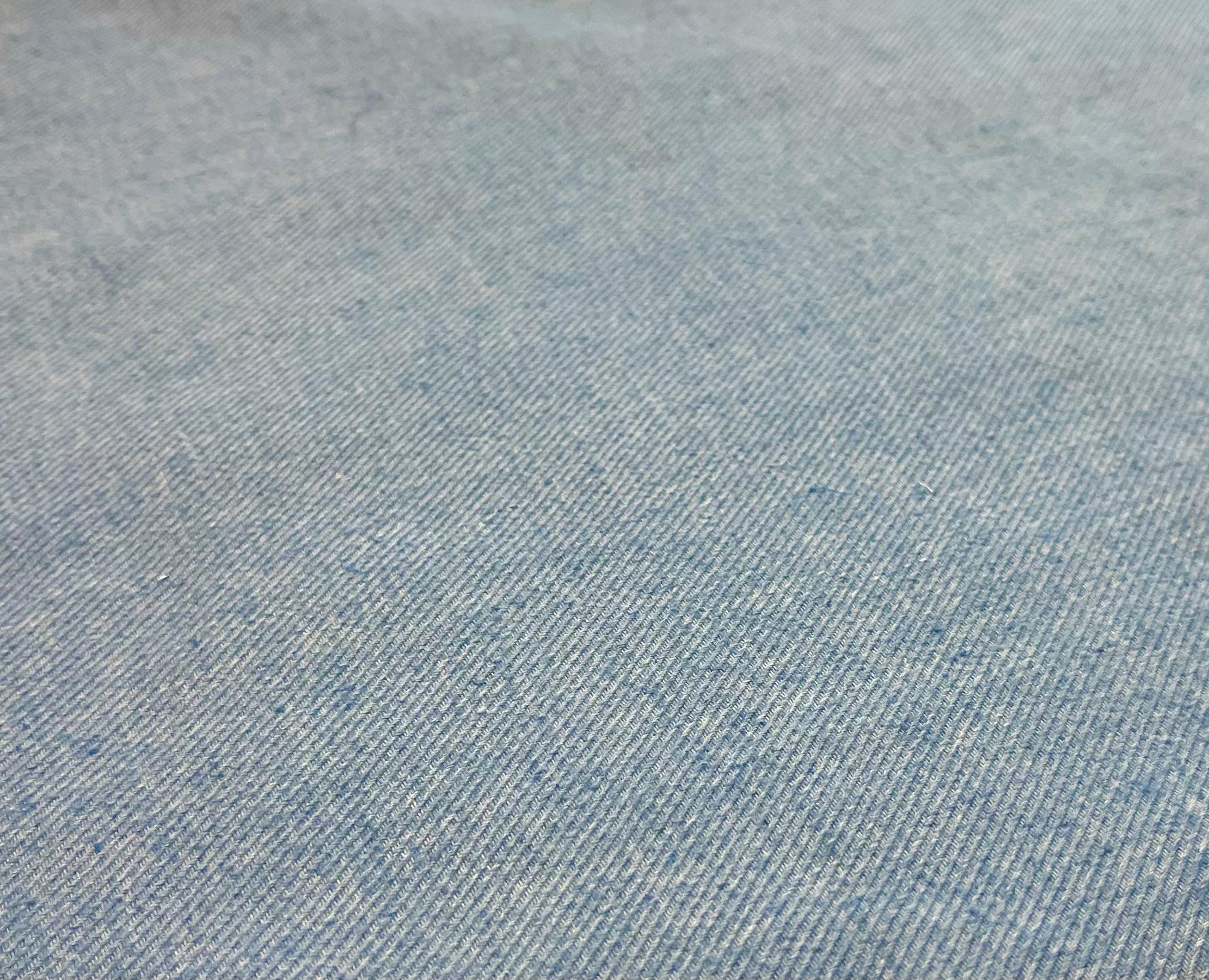 Cotton Linen Poly Twill in Blue Sky