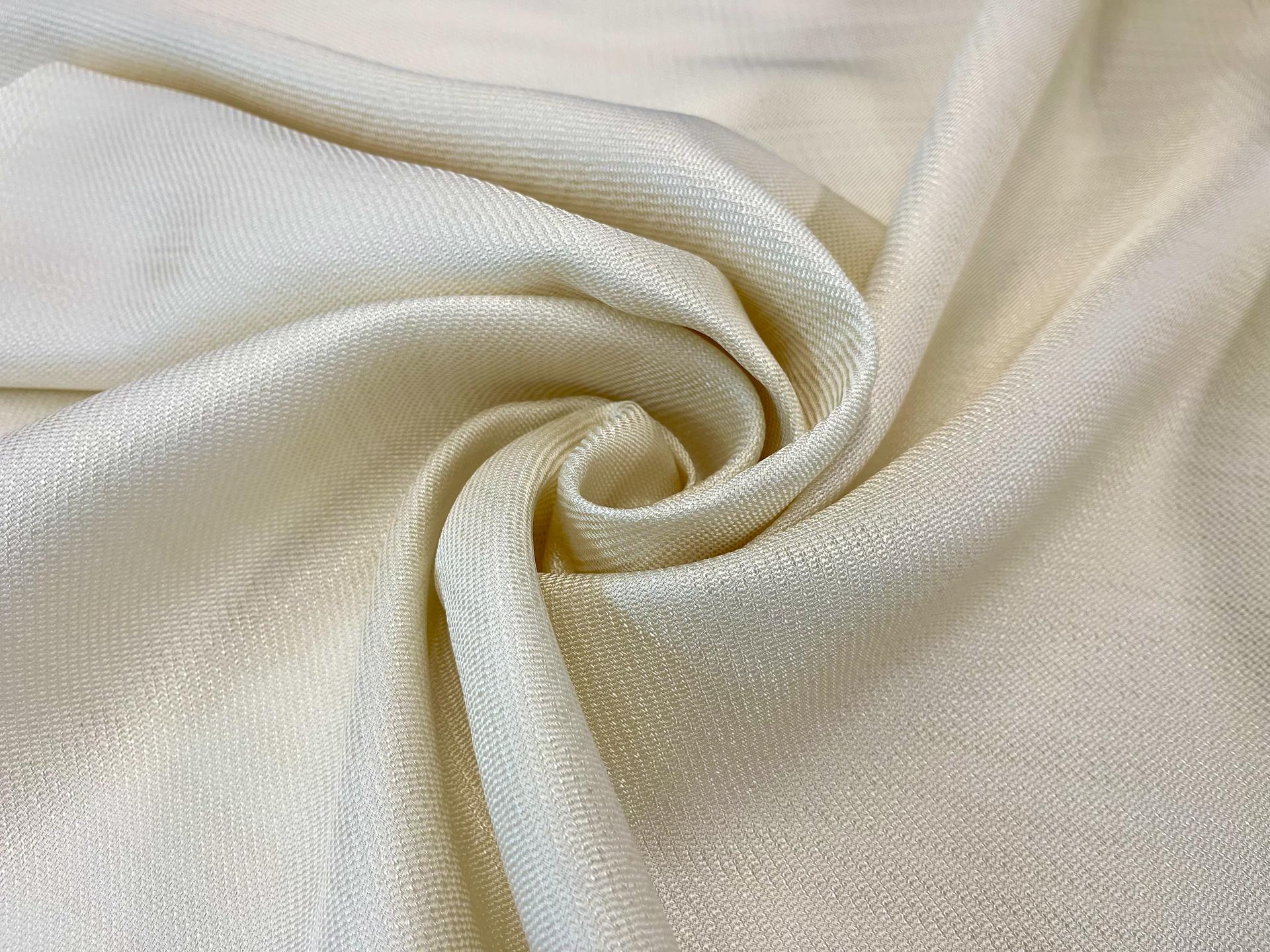 Italian High Bounce Viscose Twill in Greige