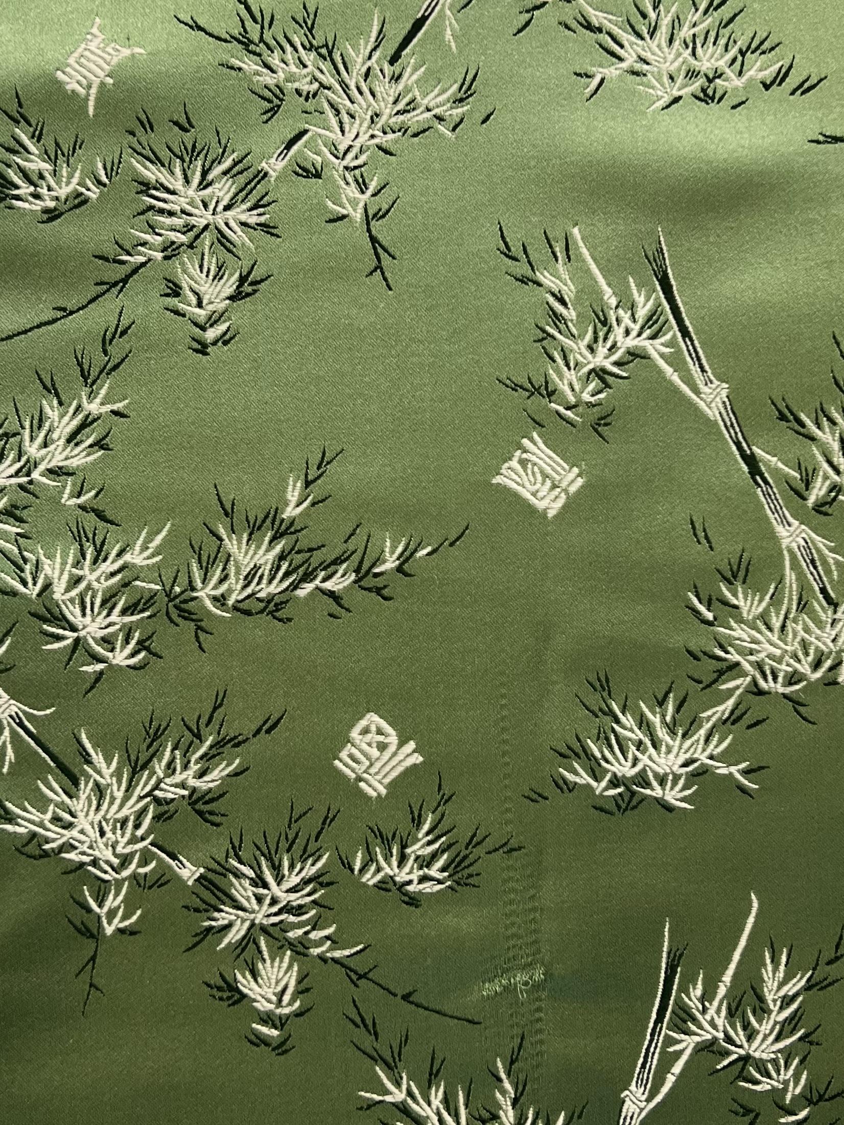 Chinese Brocade Celadon Bamboo Garden 