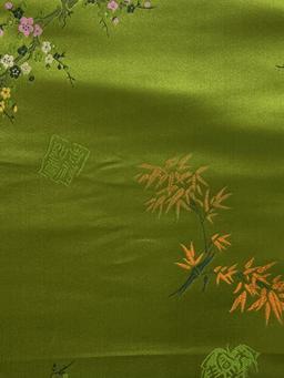 Chinese Brocade Bamboo & Cherry Blossom