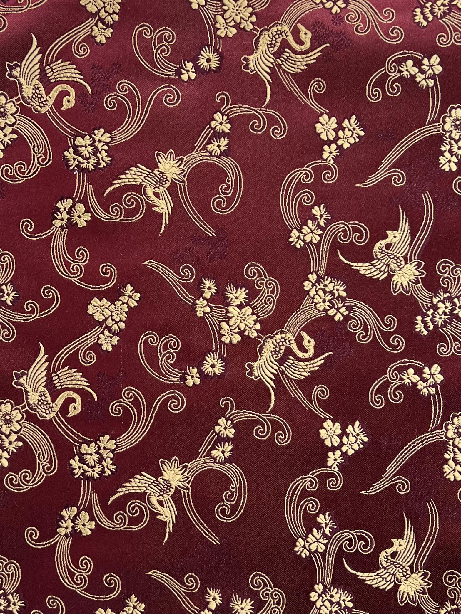 Chinese Brocade Golden Phenix