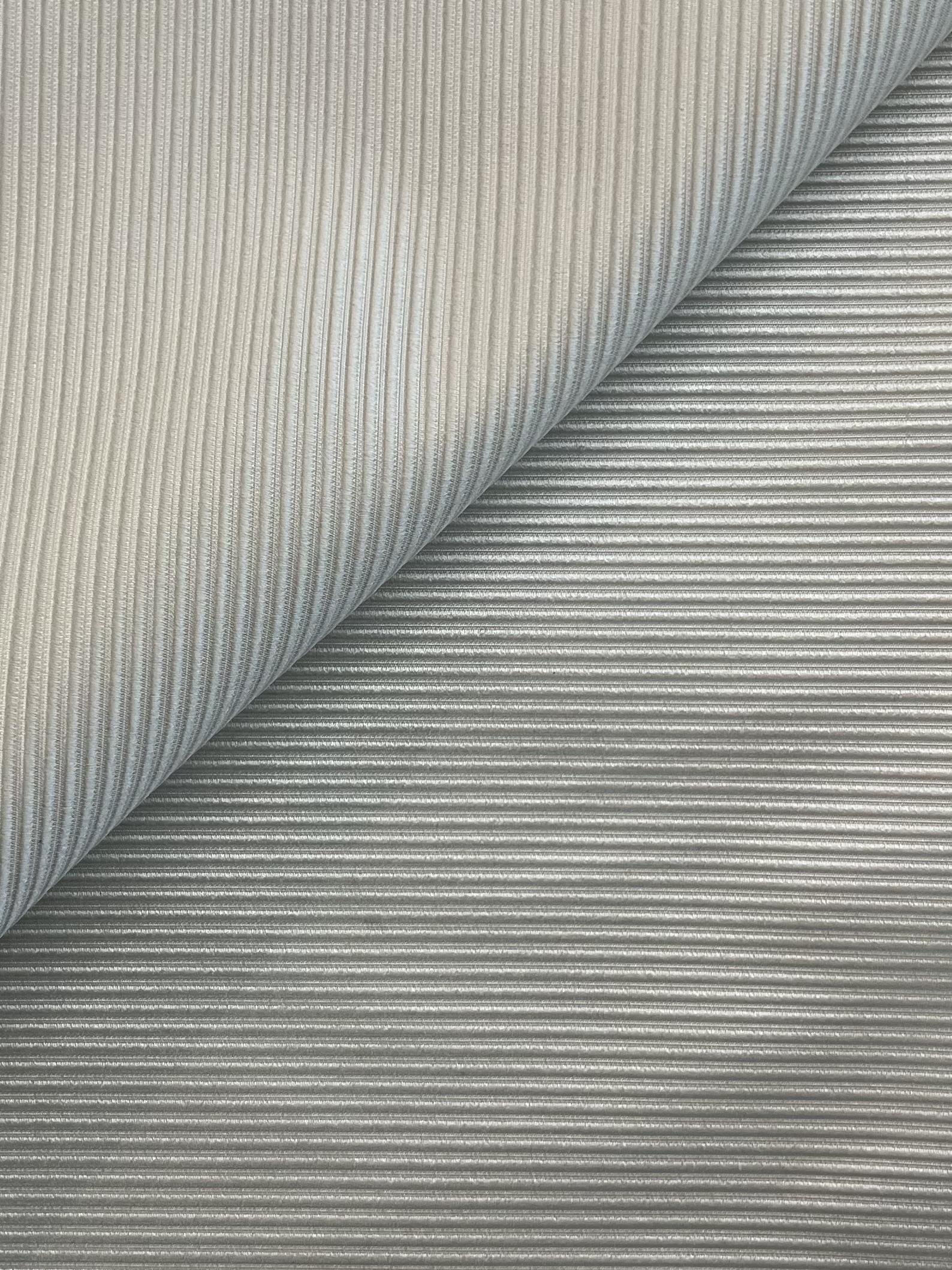 Silk Ottoman in Antique White