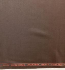 Italian Stretch Wool Satin Faille in Raisin