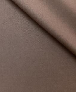 Italian Stretch Wool Satin Faille in Raisin