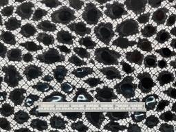 Made in France Double Scalloped Chantilly Lace in Black