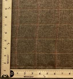 100% Wool Tweed In Earth, Rust & Golden Leaf