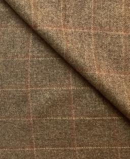 100% Wool Tweed In Earth, Rust & Golden Leaf