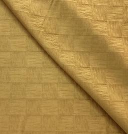 Made in Italy Pure Silk Textured Check Jacquard in Butterscotch