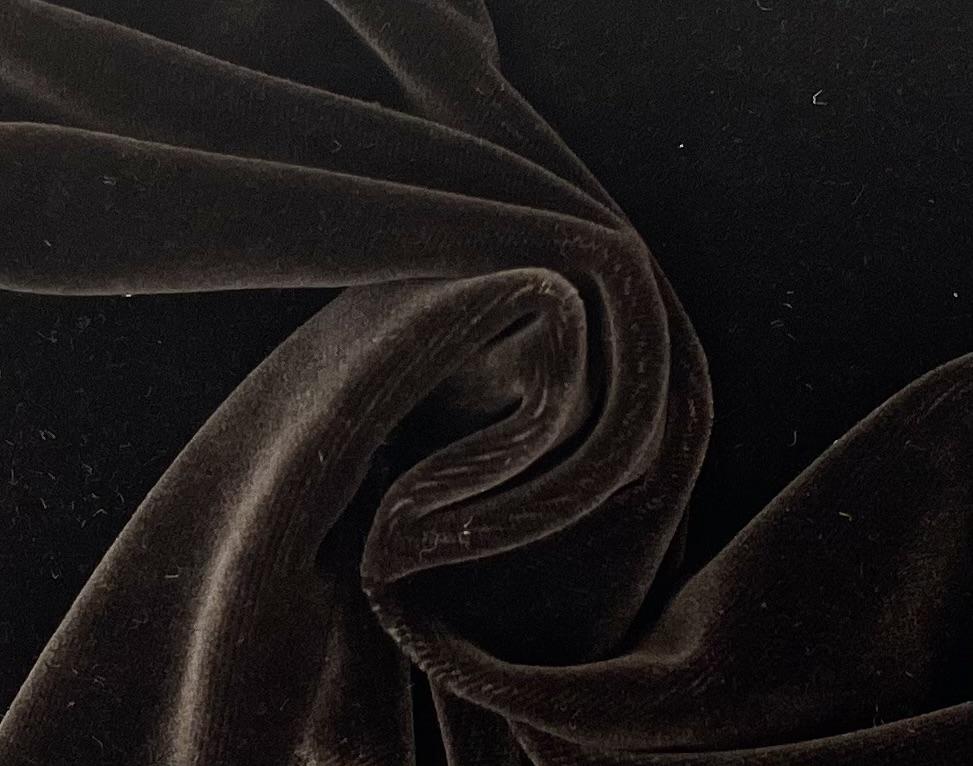 Cotton Velvet in Chocolate