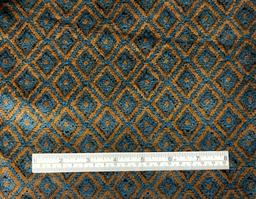 Italian "RATTI" Cotton Velvet Diamond Pattern Print