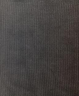 Italian Vintage Silk Oxford Mesh in Jet