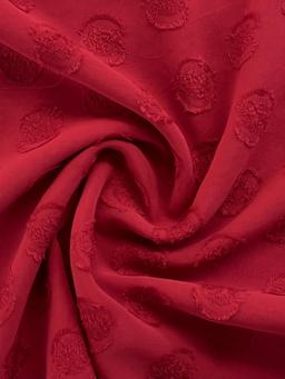 Polka-Dot Eyelash Jacqaurd in Betty Boop Red