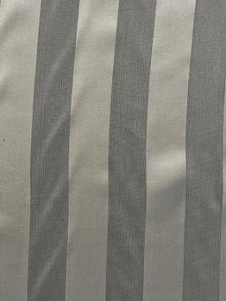 Silk Satin Chiffon Shadow Stripe in Antiqué Ivory