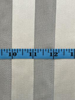 Silk Satin Chiffon Shadow Stripe in Antiqué Ivory