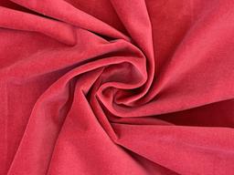 Pure Cotton Velvet in Red