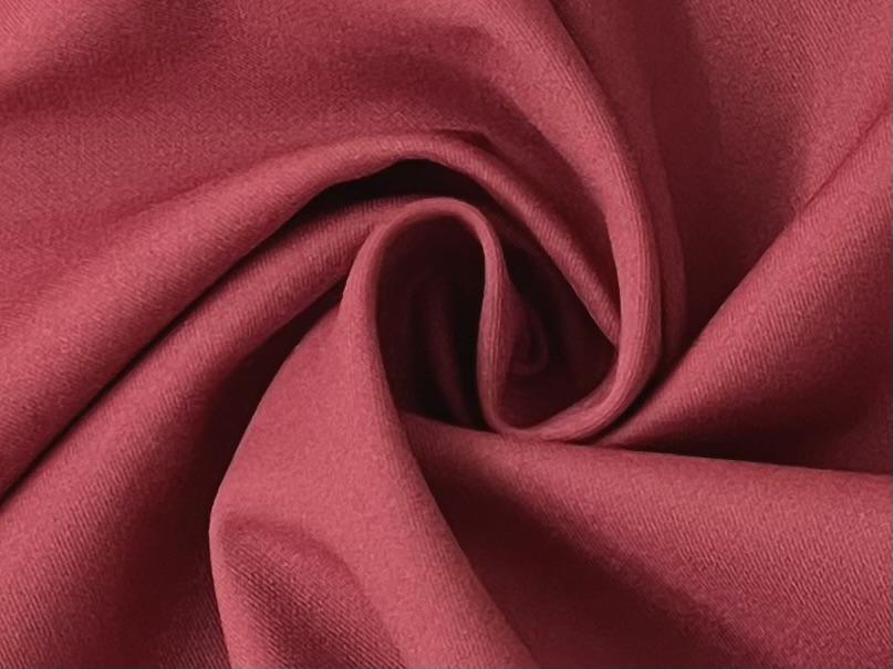 Stretch Wool Double Faced Twill in Wine
